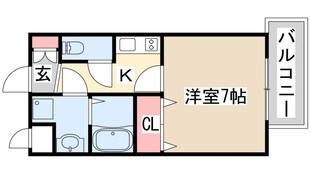 プレサンス三宮花時計前の物件間取画像